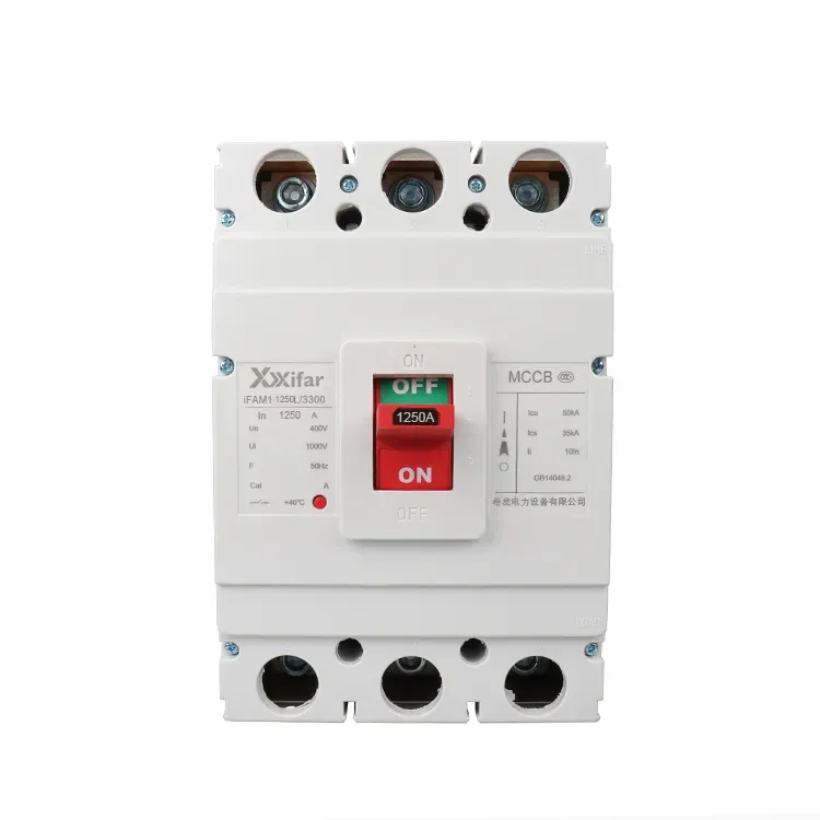 1250 Amp 3 Kutuplu 600v Mccb Devre Kesici